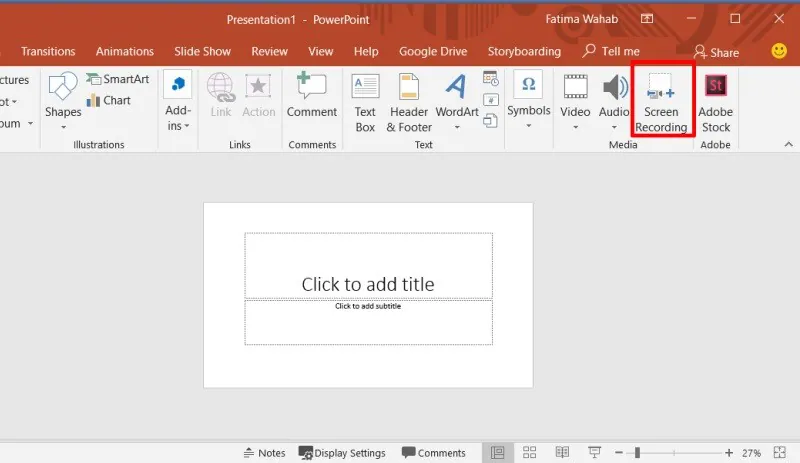 record powerpoint powerpoint