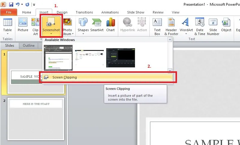 record powerpoint screenshot